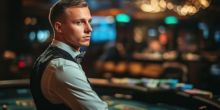 Casino Hold'em live dealer gameplay on taipan99